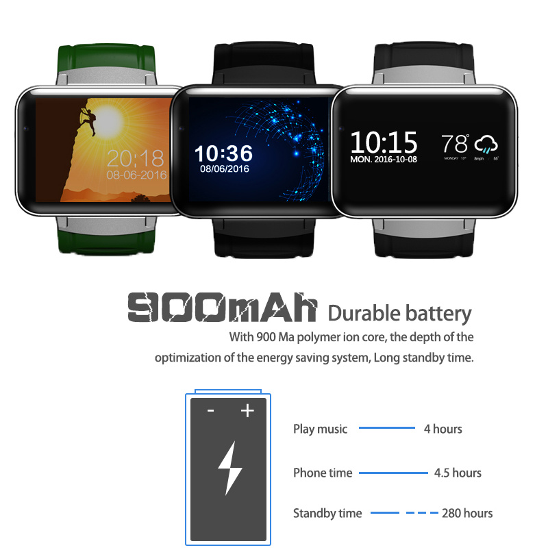 Big Touch Screen 3G Smart Android Watch with WiFi (DM98)